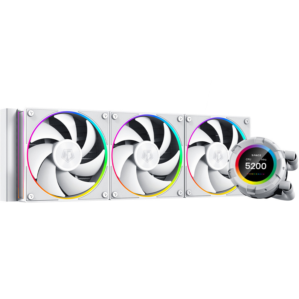 Система водяного охолодження ID-Cooling Space LCD SL360 White Білий Харків - фото 11