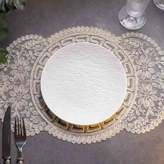 Yiwu Тарілка сервірувальна порцелянова 25 см біла HP-7-723 Київ