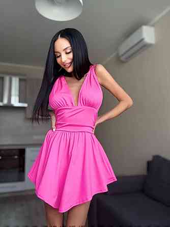 Женское летнее мини платье-комбинезон из микродайвинга Одесса