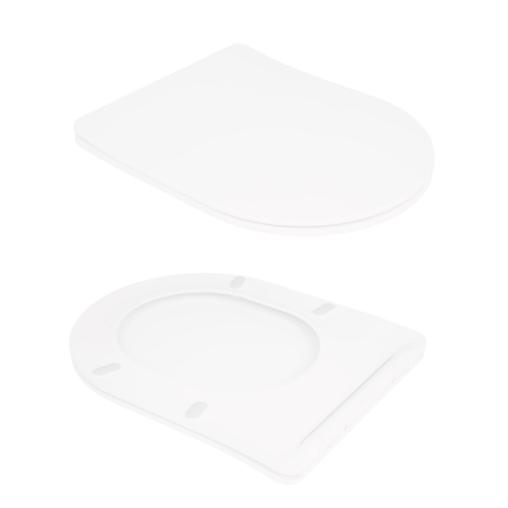 Унітаз підлоговий Qtap Virgo Ultra Quiet безобідковий із сидінням Soft-Close WHITE QT18226092AW Київ - фото 8