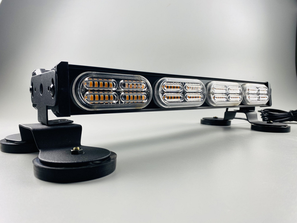 Стробоскоп LED 4 секції проблисковий LED-маячок балка на магнітах світлодіодний 12/24V (192 led діода) Мукачево - фото 2
