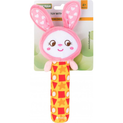 Брязкальце Baby Team з пищалкою Зайчик (8500_Зайчик) Вінниця - фото 1