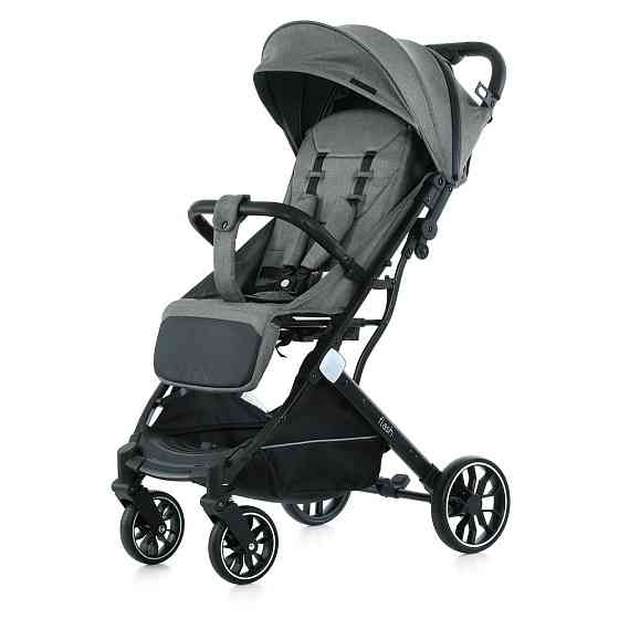 Коляска дитяча FLASH Stone Gray прогулянкова з чохлом на ніжки Темна-Сіра (M 5727-1) Чернігів