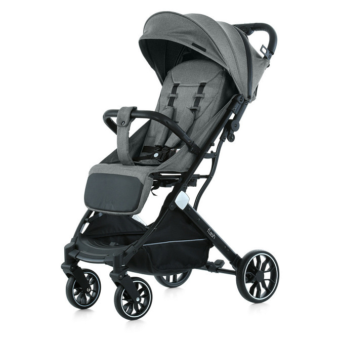 Коляска дитяча FLASH Stone Gray прогулянкова з чохлом на ніжки Темна-Сіра (M 5727-1) Чернігів - фото 1