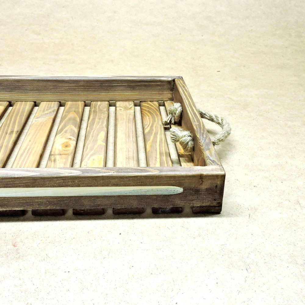 Піднос дерев'яний "Буйон" махагон Миколаїв - фото 3