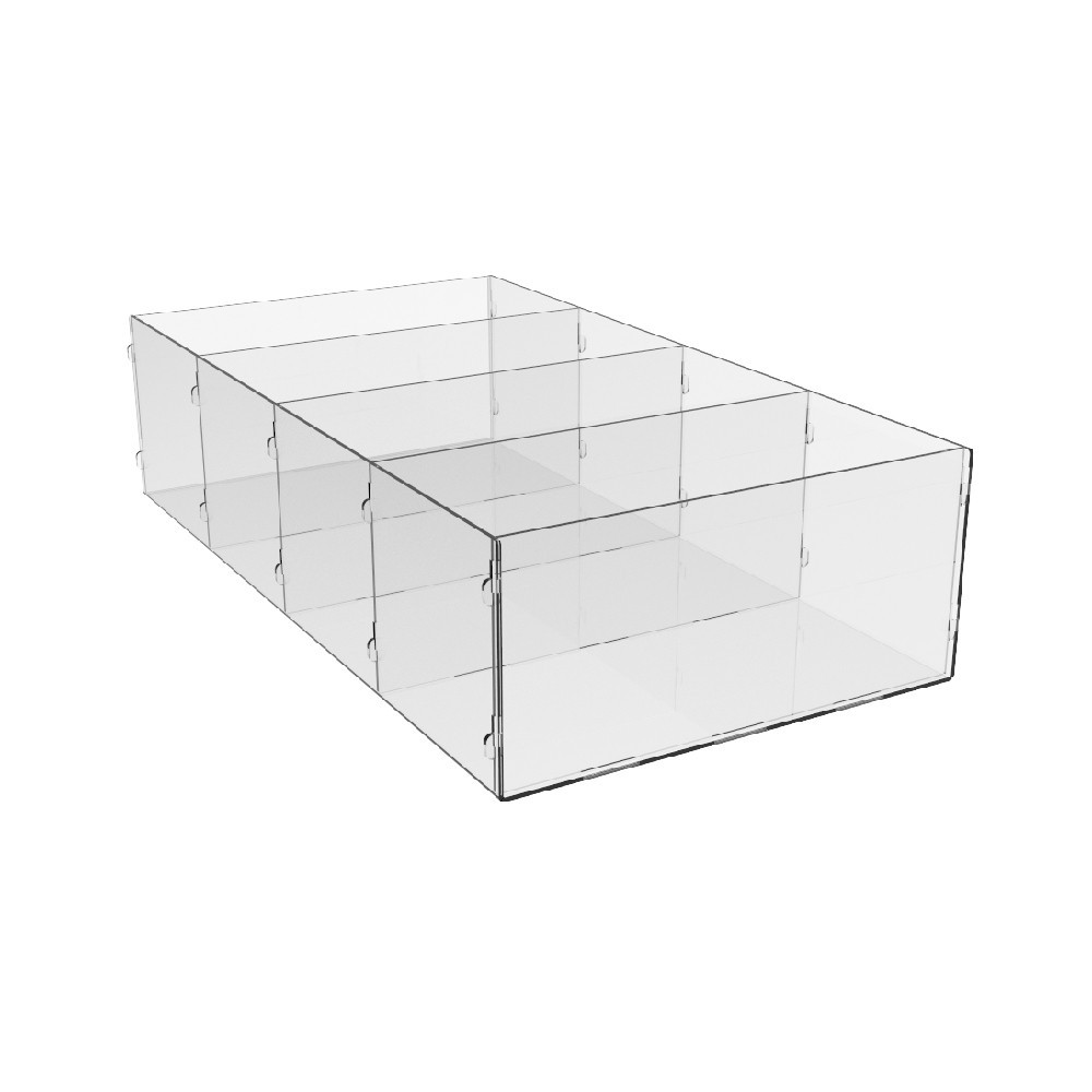 Коробка акриловая EKOSTAR 4 ячейки 412х200х100 Киев - изображение 2