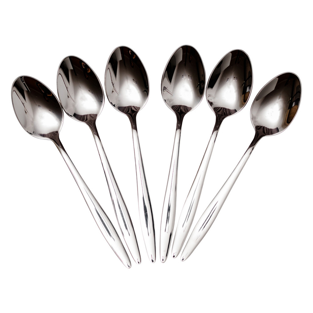 Ding Lanfang Набір чайних ложок 6 штук ложки для чаю з нержавіючої сталі 14 (см) Срібло HP-8-29 Коломыя - изображение 1
