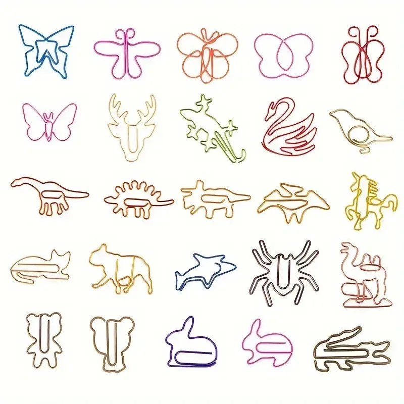 Набір декоративних скріпок у формі фігурок (30 шт) — рандомний вибір дизайну Київ - фото 4
