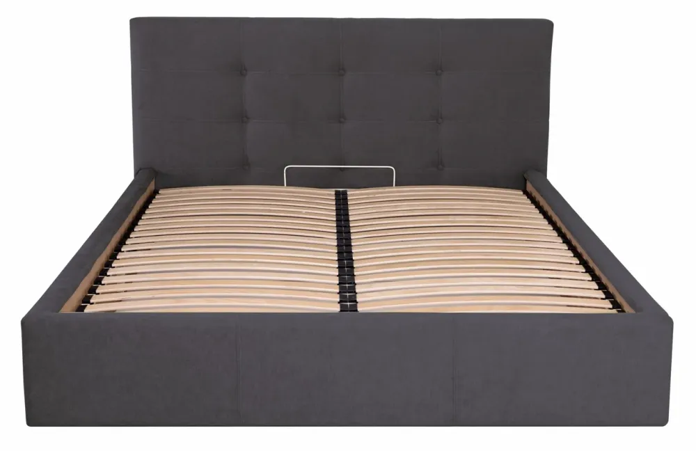 Кровать Manchester Comfort 120 х 200 см Мисти Dark Grey С подъемным механизмом и нишей для белья Темно-серый Днепр - изображение 2