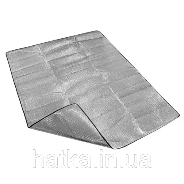 Підстилка під намет 195х143 см алюмінієва плівка вологостійка підстилка кемпінг з фольгованим покриттям Київ - фото 1