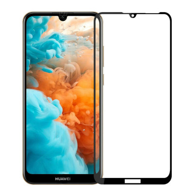 Стекло защитное PowerPlant Full screen Huawei Y6 (2019), Black (GL606528) Винница - изображение 1