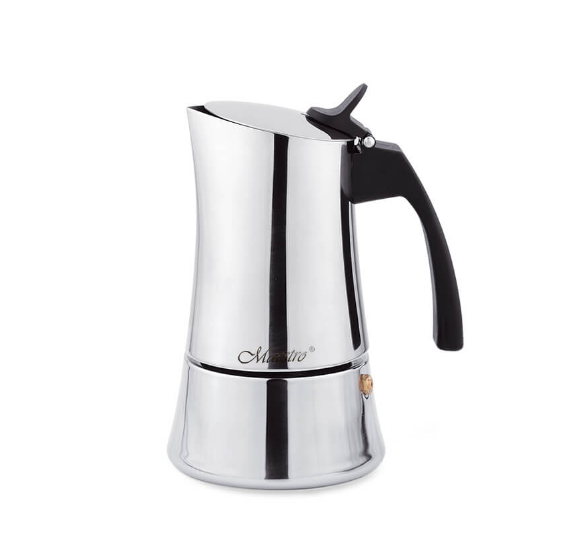 Кавоварка гейзерна 200мл (4 порції) нержавіюча сталь MR-1668-4 Maestro Житомир - фото 1