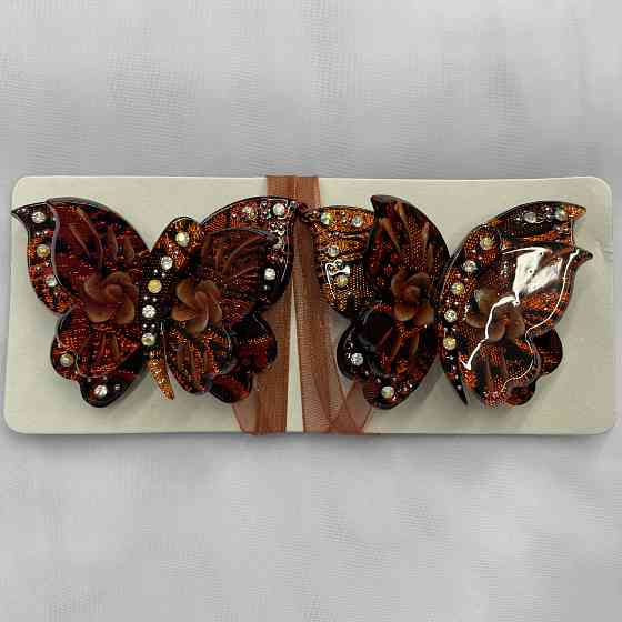 Магніти для штор і гардин Метелик Сьюзі набір 2 шт Теракотовий (81-165) Київ