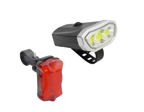 Комплект велосипедний фар і задній ліхтарик-мигалка QX-T0598 Дніпро - фото 1