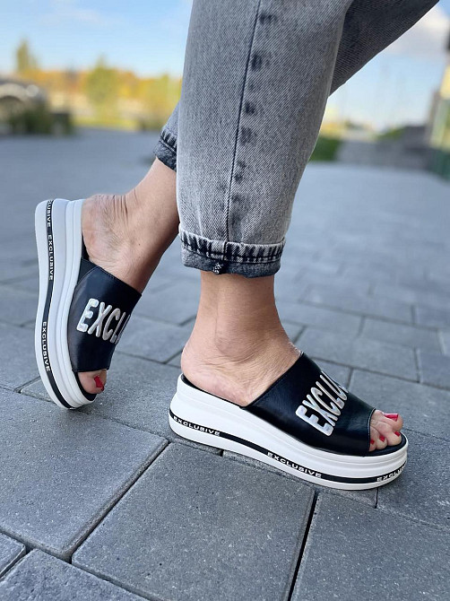 teona Шльопанці жіночі TEONA 132 чорні (літо, шкіра натуральна) (4106) Коломия - фото 8