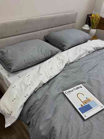 Ecotton Комплект постільної білизни Ecotton полуторний 150х215 см сіра Полоса 21205 Коломия