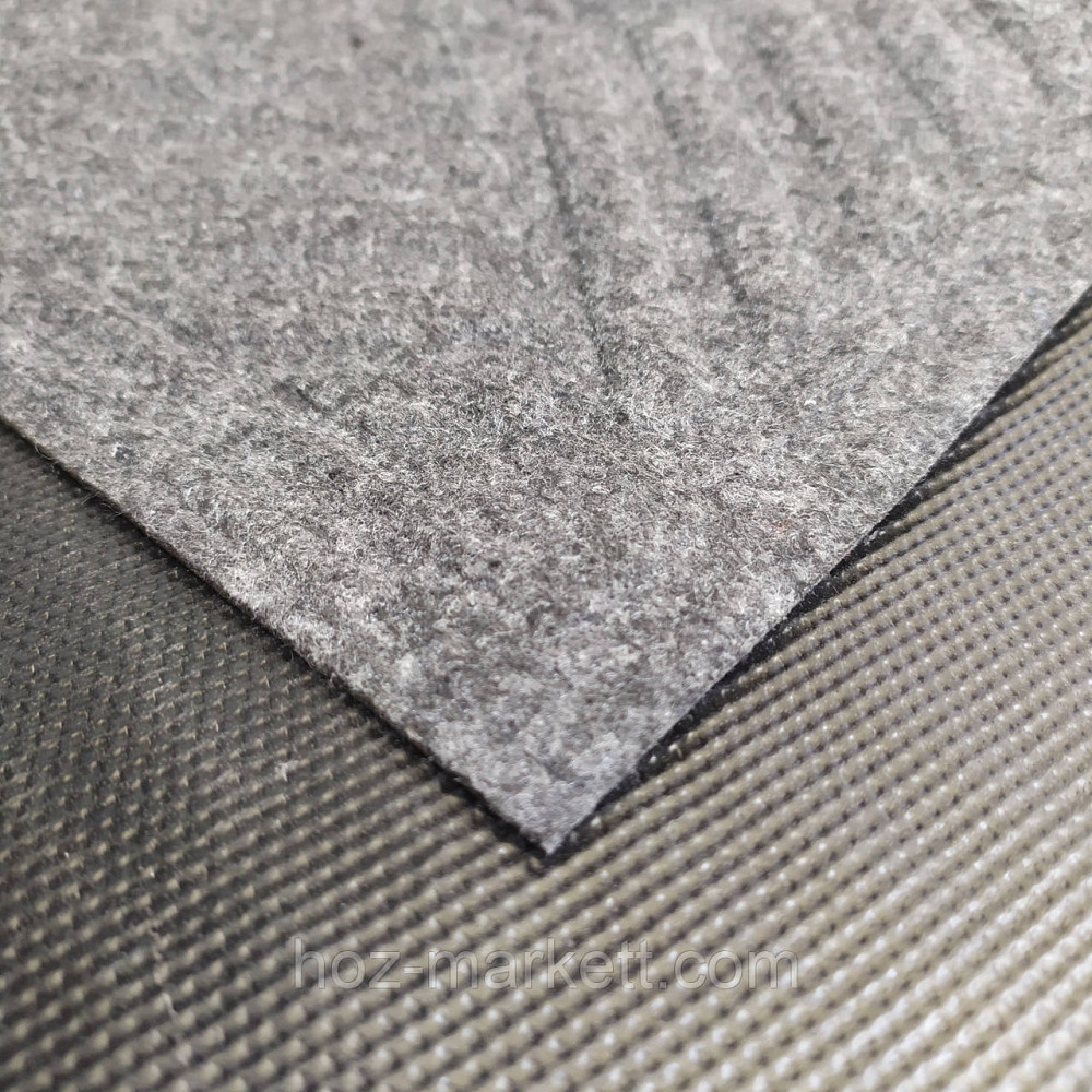 Коврик 180 х 120 см прорезиненный с ворсом в прихожую серы Харьков - изображение 10