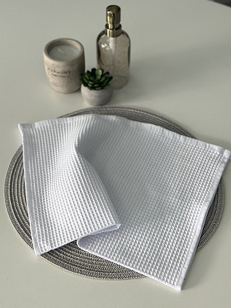 Вафельний рушник Ideal Textile 70х140 см 240 г/м2 (56860827) Білий Чернівці - фото 1