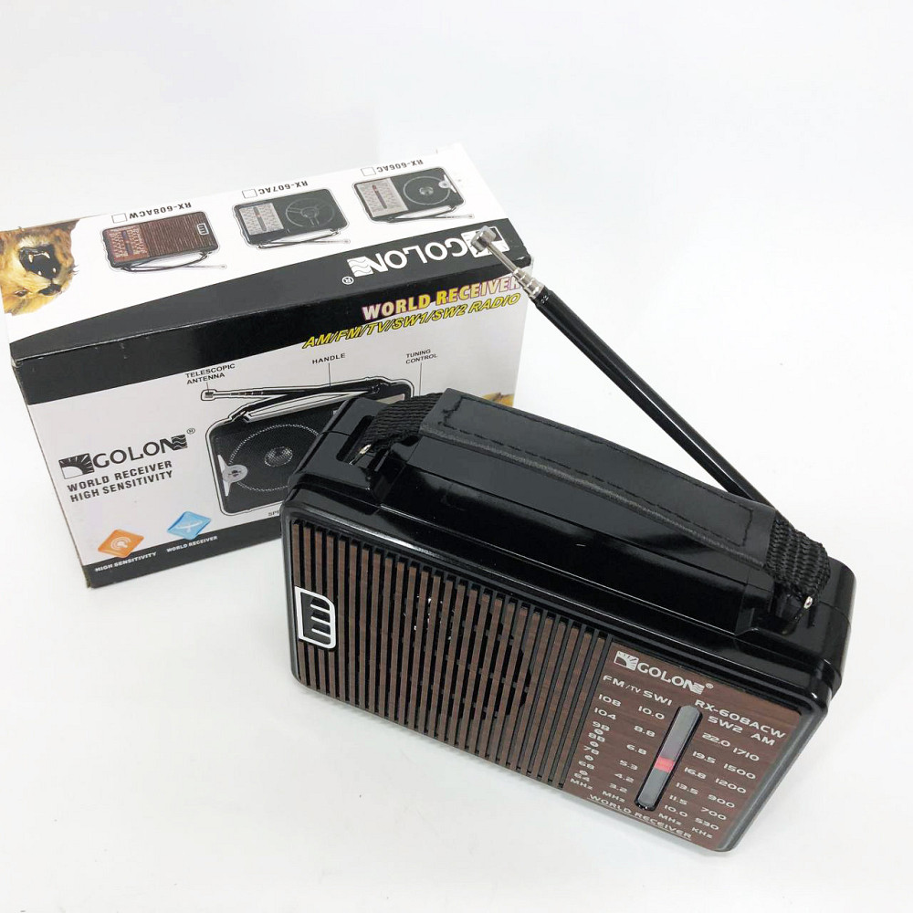 Радиоприемник GOLON RX-608 всеволновый на батарейках + OG-608 поддержка USB/microSD/MP3/WMA Киев - изображение 10