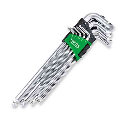 Набір шестигранників 1,5-10 мм TOPTUL 9ед. супердовгих з екстрактором і кулею GAAL0927 Чернігів