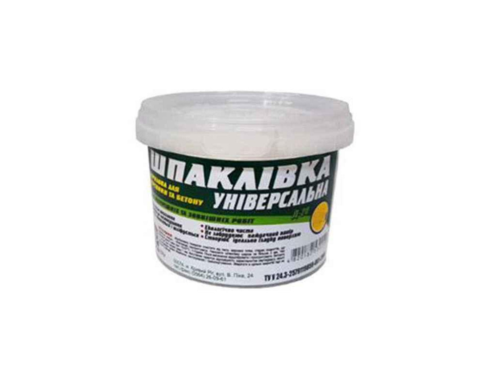 Шпатлівка акрилова (Універсальна) 0,7кг ТМ РОДАCOLOR Київ - фото 1