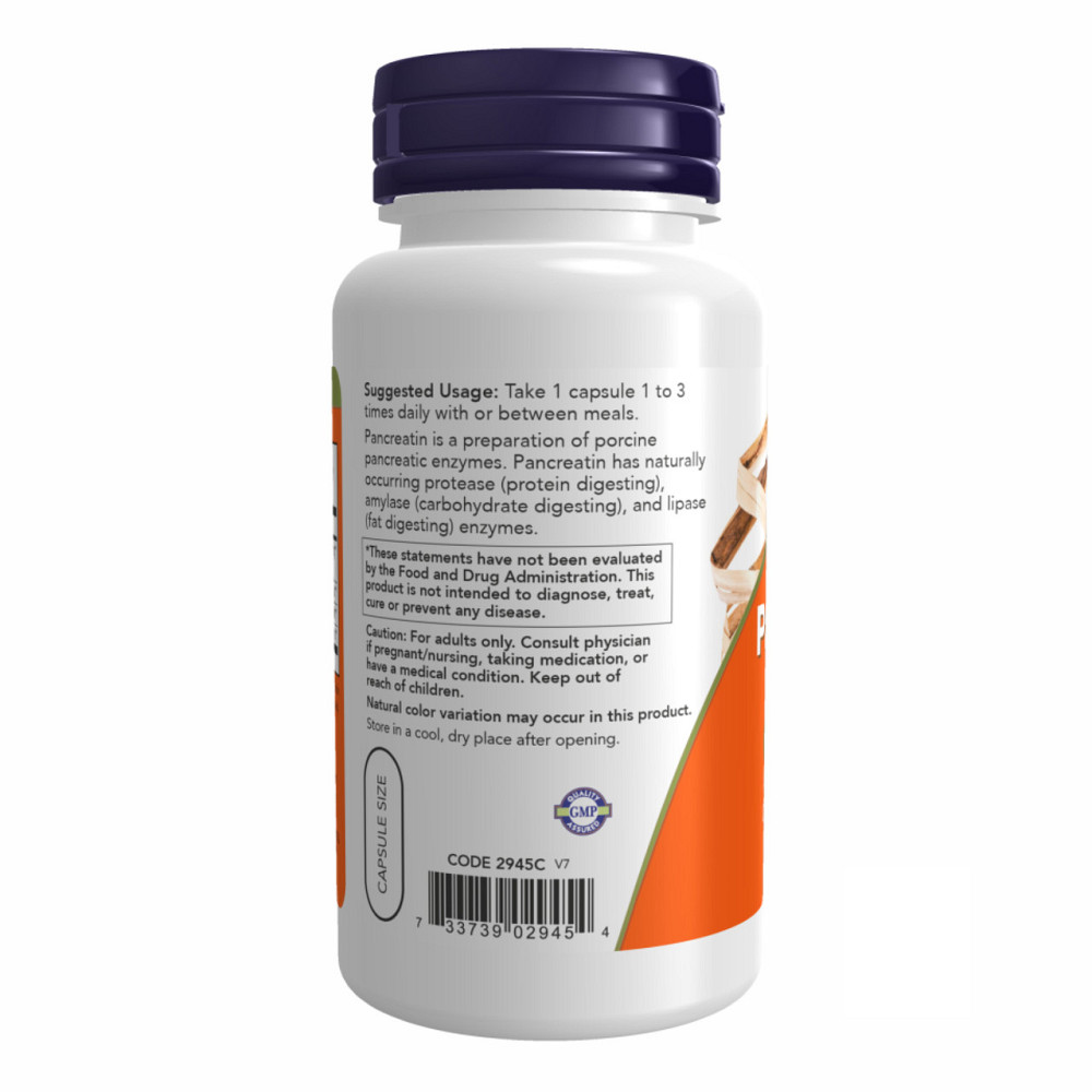 Панкреатин Now Pancreatin 2000 100 caps Киев - изображение 3