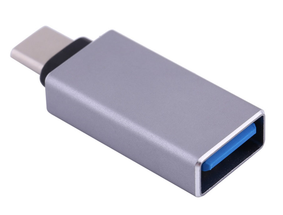 Перехідник Type-C --> USB 3.1 (OTG) OEM, сріблястий Вінниця - фото 1