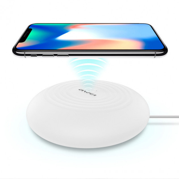 Бездротова зарядка з підсвічуванням 7 кольорів 10W 7 COLOR Awei W7 + WIRELESS CHARGE NY-93 Івано-Франківськ - фото 9