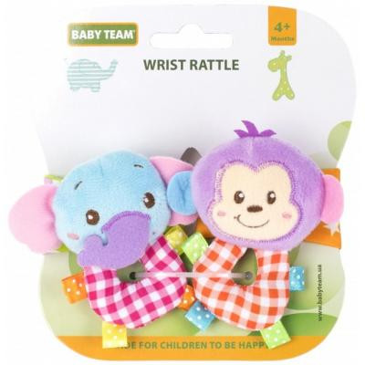 Брязкальце Baby Team Брязкальце-браслет Слоник+Мавпочка (8504_Слоник) Вінниця - фото 1