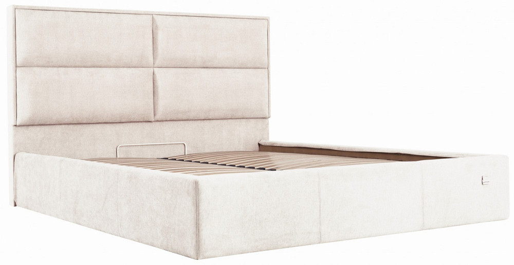 Кровать Sheffield Comfort 120 х 190 см Мисти Milk С подъемным механизмом и нишей для белья Бежевый Днепр - изображение 18