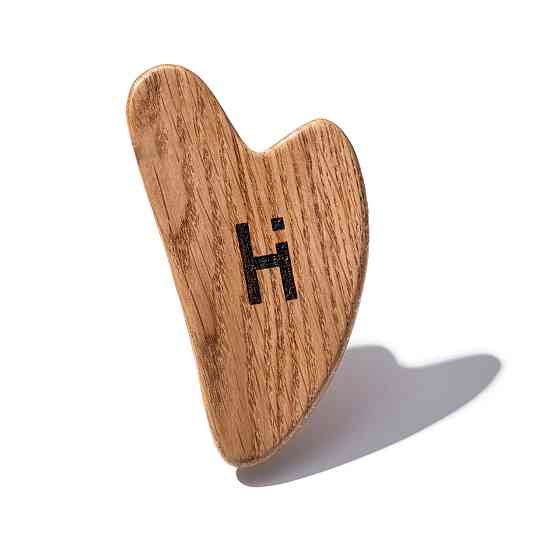 Шкребок гуаша для масажу обличчя дерев‘яний Hillary Киев