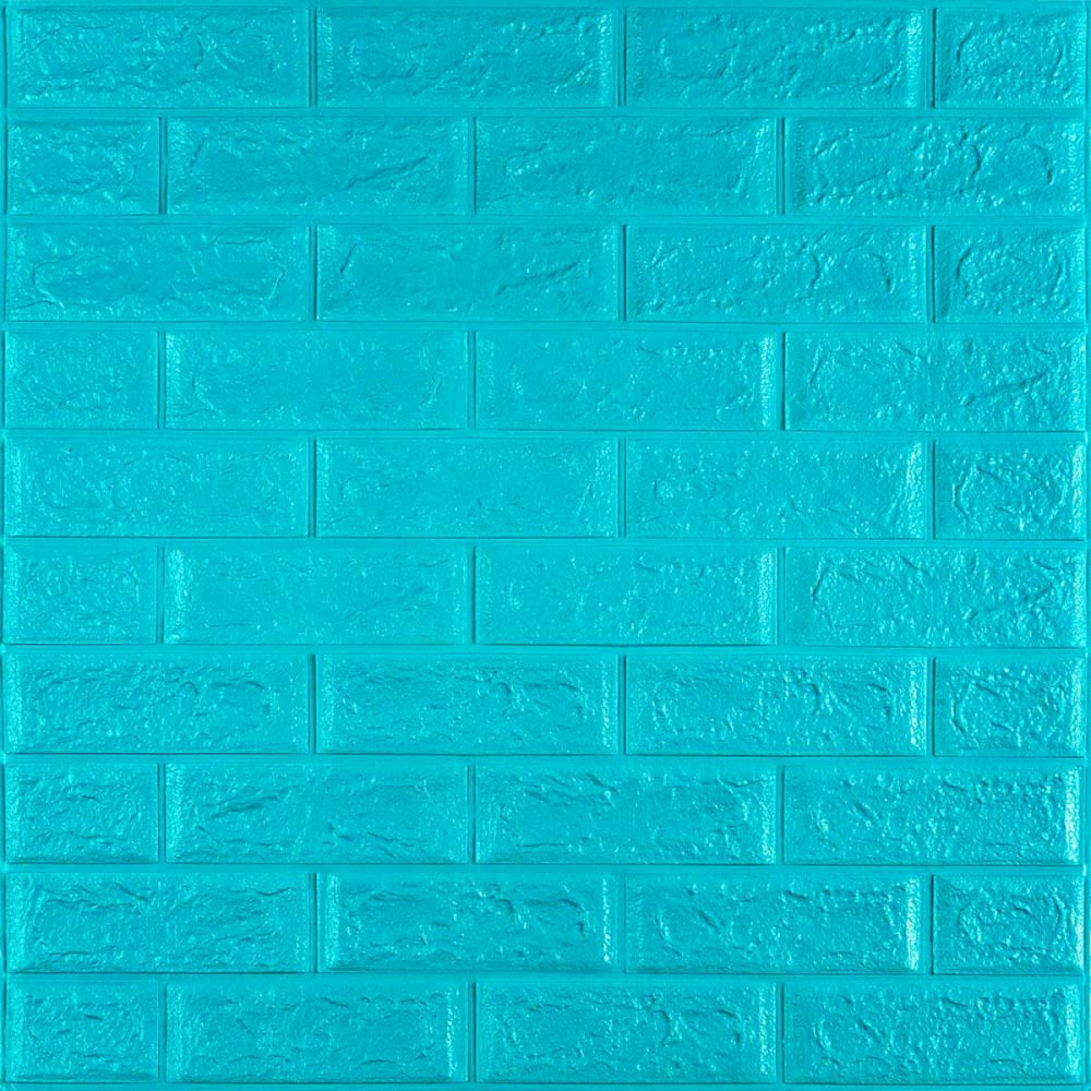 3D панель самоклеющаяся 700х770х5мм кирпич Бирюза (002-5) SW-00000084 Днепр - изображение 1