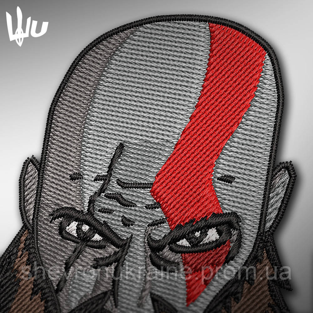 Шеврон под заказ БОГ ВОЙНЫ (Срок изготовки 3-5 дней. На липучке) Размер 9x5.7см Киев - изображение 3