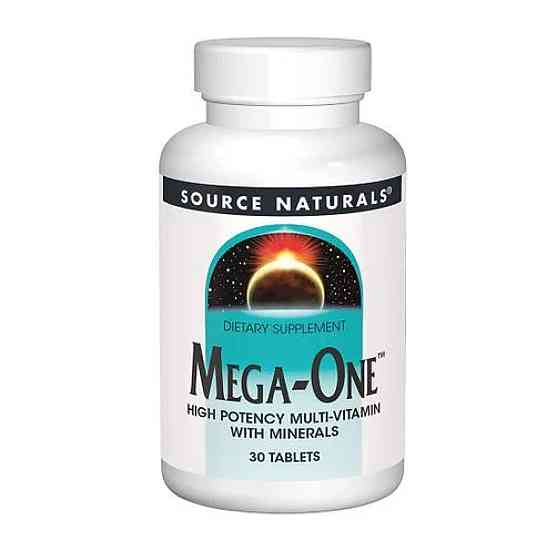 Комплекс витаминов и минералов Source Naturals Витамины без железа Mega-One 30 таб Киев