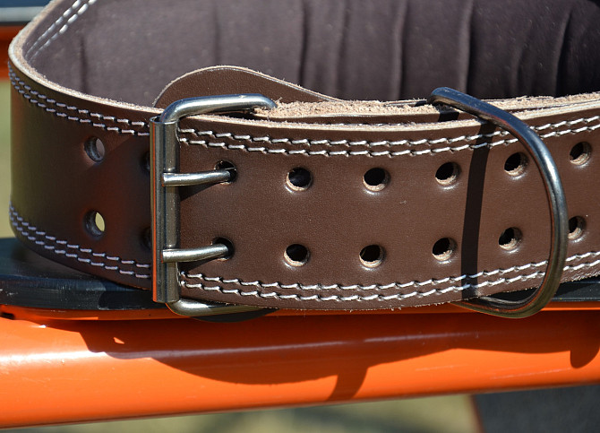Пояс для важкої атлетики MadMax MFB-246 Full leather кожаний Chocolate brown XXL Кам'янське - фото 4
