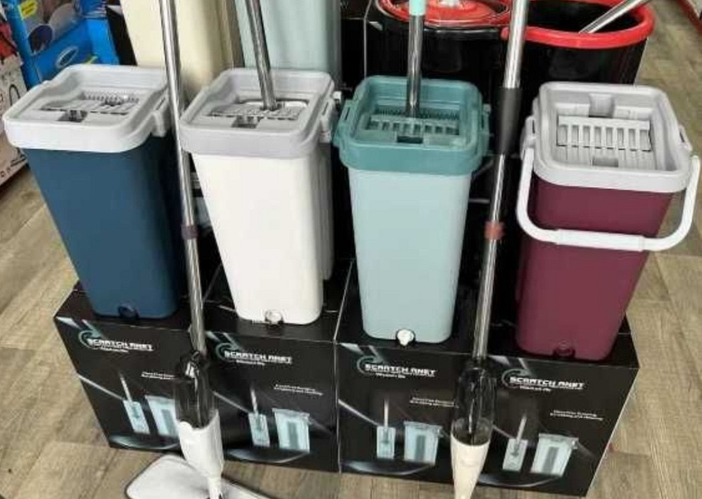 Швабра лентяйка Відро Самовіджим Ледарка з віджимом Ведро Отжим. Харків - фото 2