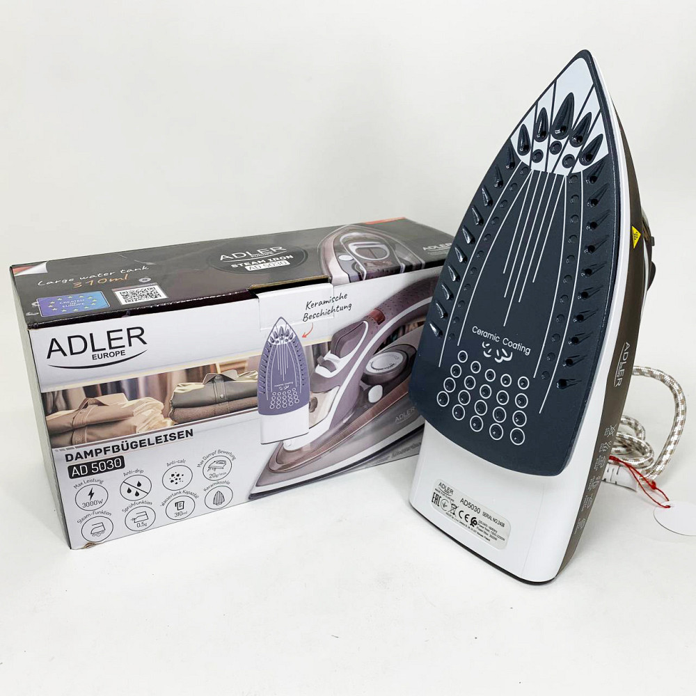 Утюг для глажки деских вещей ADLER, Парой утюг для глажки одежды электрический одежды на пару ZT-48 Львов - изображение 5