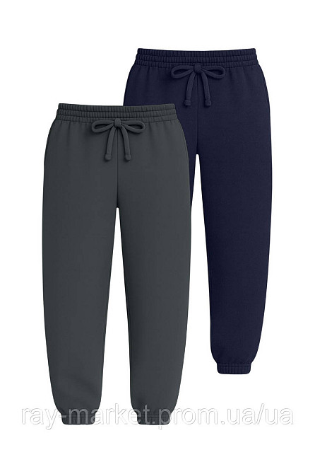 Набор женские брюки базовые 2шт RAY PREMIUM LOOSE комбинированный Темно-серый/Темно-синий (U0909W-Dark Grey-Navy Blue) M Киев - изображение 1