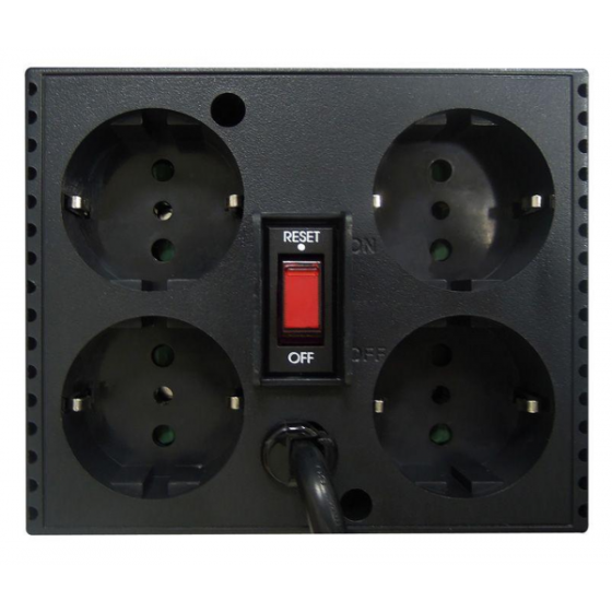 Стабілізатор напруги PowerCom TCA-1200 чорний, 4xEURO (TCA-1200 Чорний) Київ