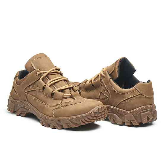 Чоловічі тактичні кросівки з натуральної шкіри та кордури колір-кайот 43 (28,5) Харків