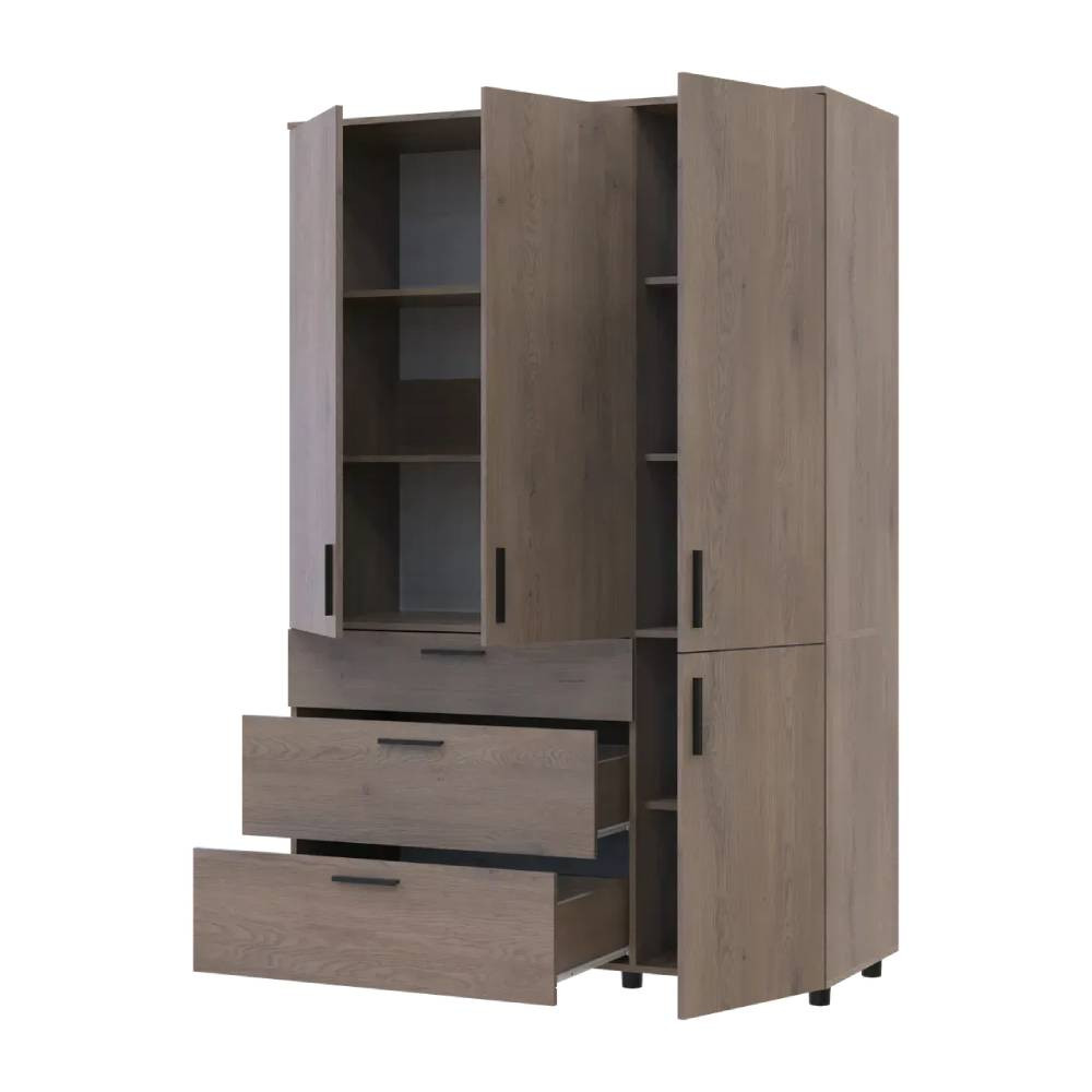 Шкаф для одежды Doros Торн Кремона Канноло 3 ДСП/3Ш (полки) 135х51.6х200 (DRS-012068) Львов - изображение 7