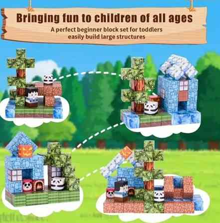 Магнітний конструктор майнкрафт 100шт. Харьков