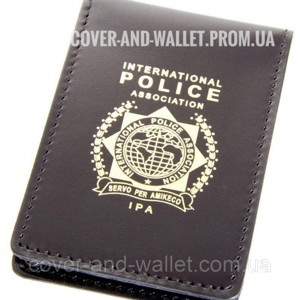 Шкіряна обкладинка МПА (міжнародна поліцейська асоціація) Київ - фото 5