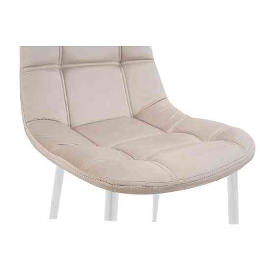 Стілець крісло м'який SplitDesign U Jasmine 21 білі ніжки Кремовий Київ