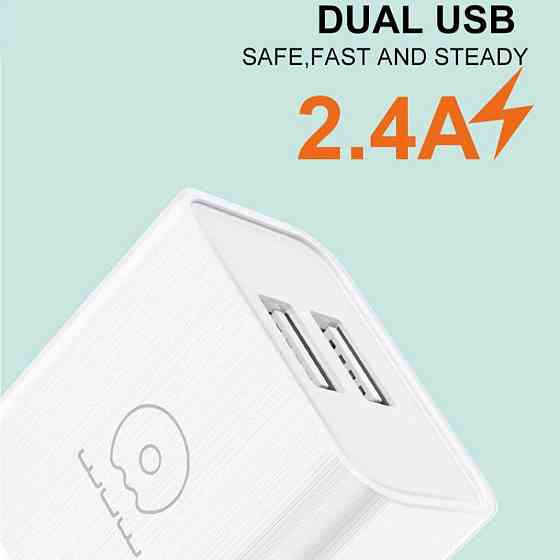 Сетевое зарядное устройство с кабелем WUW-T92 2USB/2.4A set type-c Одесса