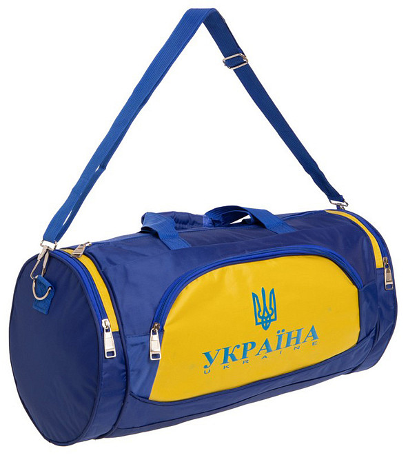 Сумка спортивная SP-Sport Украина 54х24 круглая сине-желтая GA-016-U Киев - изображение 3