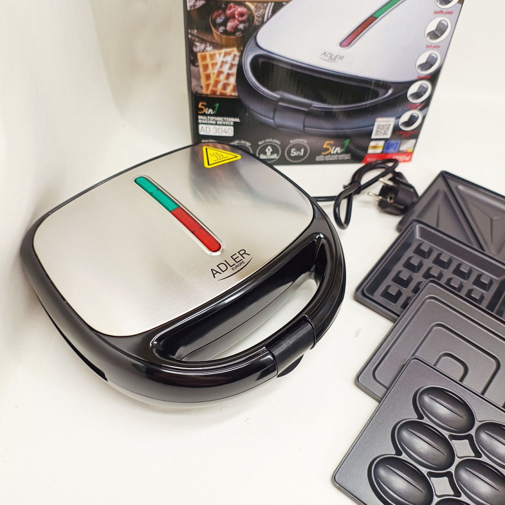 Кухонний гриль для дому, Універсальний гриль-сендвічниця, Горіхочка бутербродниця електрична JM-32 Львів - фото 8