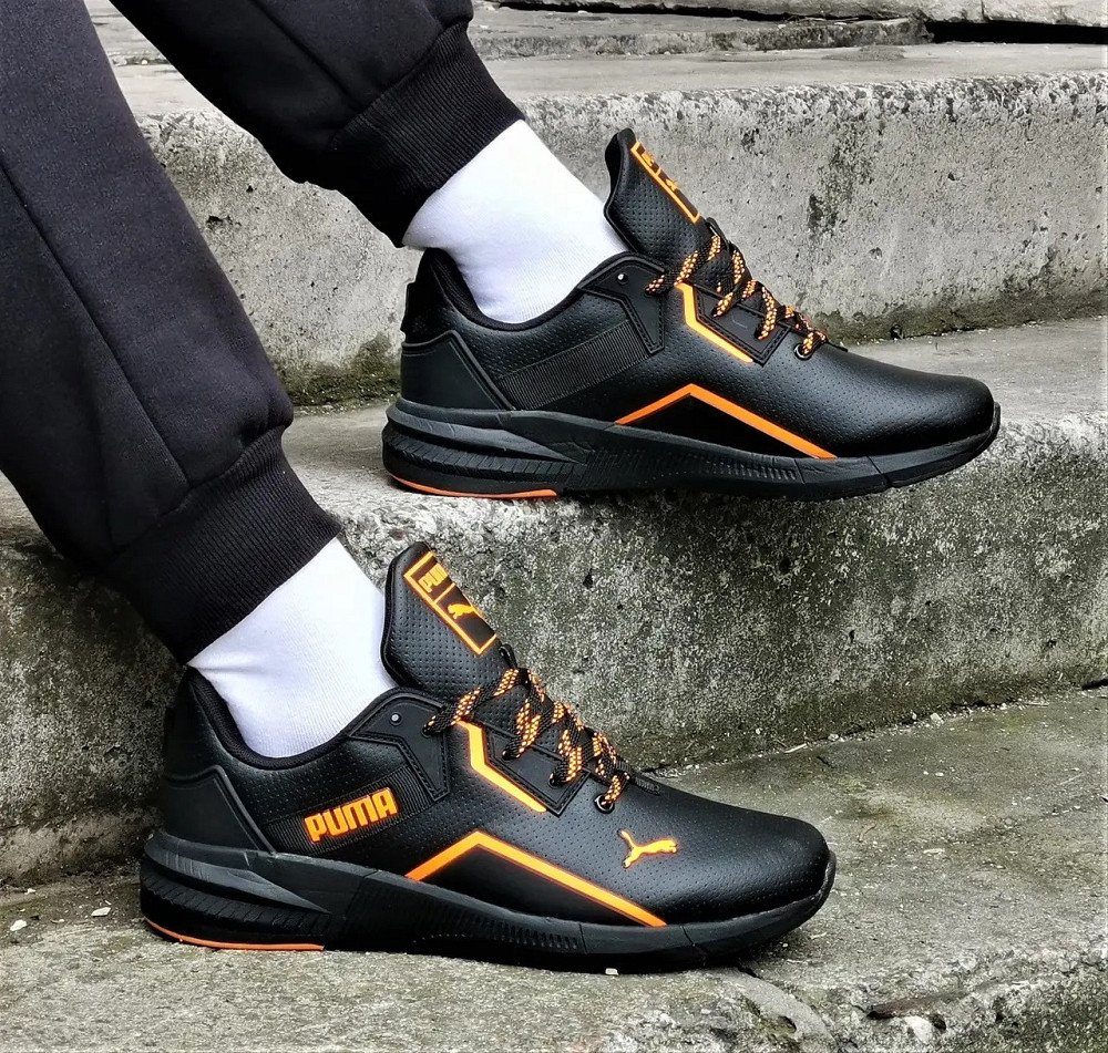 Кроссовки Puma Черные Мужские Пума Кожаные (размеры: 42,43,44) Днепр - изображение 2
