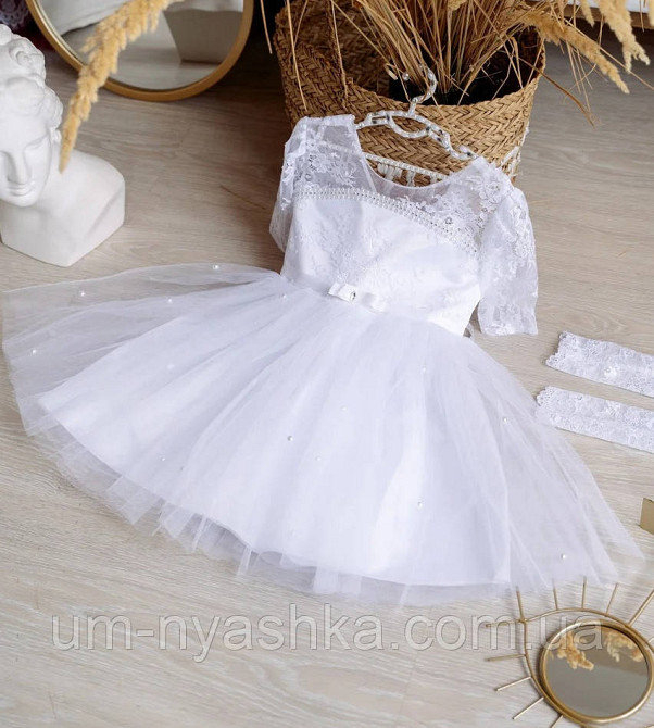 Платье Снежинка Детское нарядное белое платье Снежинка-рукавчик 98-110 Кривой Рог - изображение 5
