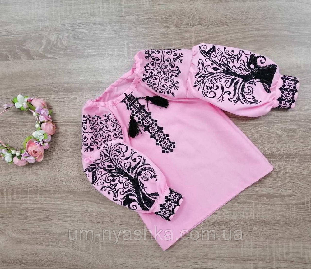 Дитяча вишиванка рожева Дерево життя р.104 Кривой Рог - изображение 3